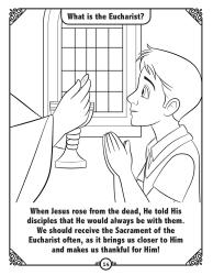 What is the Eucharist? Coloring page4